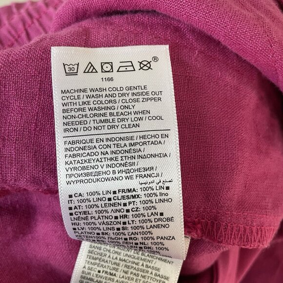 ATHLETA Retreat Linen Wide Leg Pant Size S Beachy Lagenlook Boho Travel Resort - Picture 9 of 11